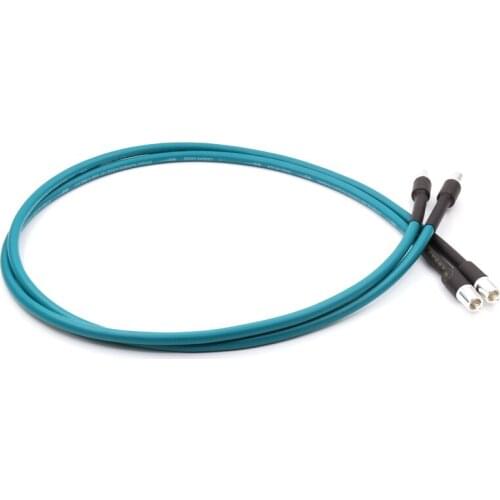 Pair Yter Cross Audio RCA Interconnect Cable With Silver Plated RCA Plug Conector