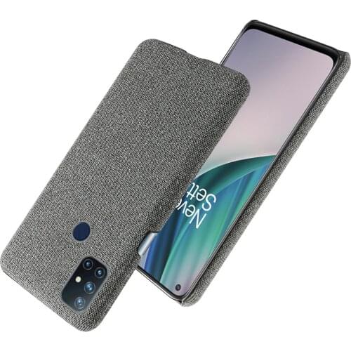 Slim Cloth Texture Cover For Oneplus Nord N10 5G Case Fabric Ultrathin Antiskid Anti-fall Capa for One Plus NordN10 1+NordN10