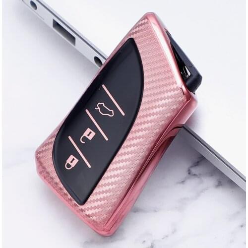 TPU Carbon fiber Pattern Car Key Cover Case For Lexus es200 es260 es300h ux260h ls500 ES GS LS500h NX RX LX LC RC 2018 2019 2020
