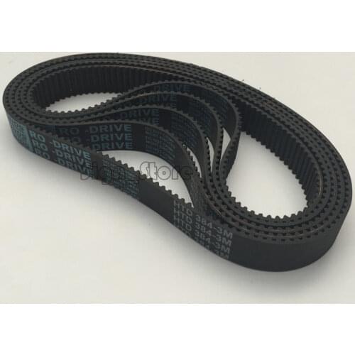 1pc HTD Timing Belt 384 -3M CNC Router DIY Co2 Laser Engraver Cutter L 384mm