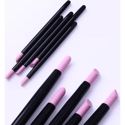 5Pcs Quartz Pen Cuticle Remover Pusher Trimmer Dead Skin Remover Professional Nail Art Care Tool Remover Makeup Nail Tools Kit
