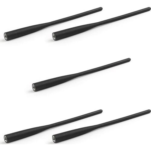 Artudatech 5Pcs VHF Whip Antenna 136-174 MHz For ICOM Radio IC F50 F50V F51 F51V Accessories