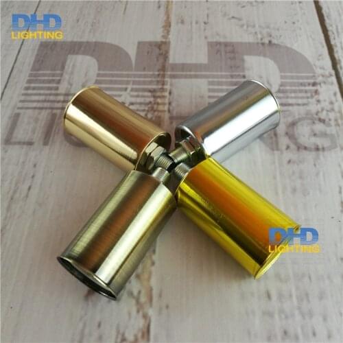 Free shipping E14 vintage 4 colors Edison filament bulb fitting pendant lamp holder aluminum cover ceramic lighting sockets