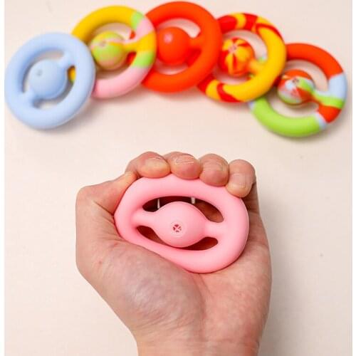 Let‘s make Silicone Big Ring Teether Baby Teething Toys BPA Free Food Grade Silicone Teether DIY Teething Necklace Toy 2021