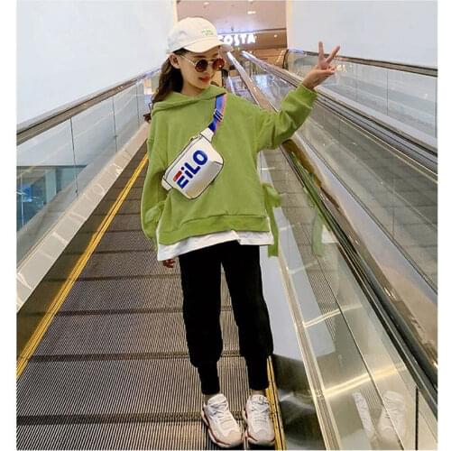 Children Clothing Set Fashion Teens Girls Tracksuits Autumn 2pcs Kids Casual Sport Suits 4 6 8 10 12 13 14 Years Girls Clothes