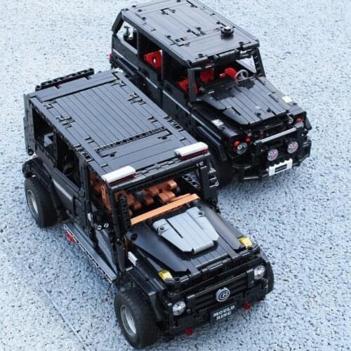 Electric brinquedos MOC Benz SUV G500 AWD Wagon Car Model Kit Building Stacking Blocks For Kids Educational Toys DIY Gifts