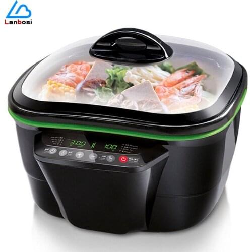 5L 1500W Electric Hot Pot Household Electric Multi-Function Steaming Cooking Stewing And Frying Pot