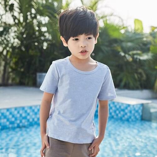 Cotton 2020 Baby Boy Girl Summer T Shirts New Toddler Comfortable Tops Tee Children Clothing Kids botton T-shirt 80-140CM Height