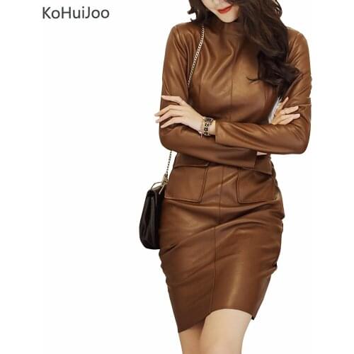 Модные платья-футляры KoHuiJoo China At AliExpress