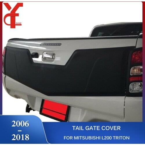 ABS Rear Tailgate Cover for Mitsubishi l200 Triton 2016 2017 2018 pick up Tail gate Outer Trunk Lid Accessories Ycsunz