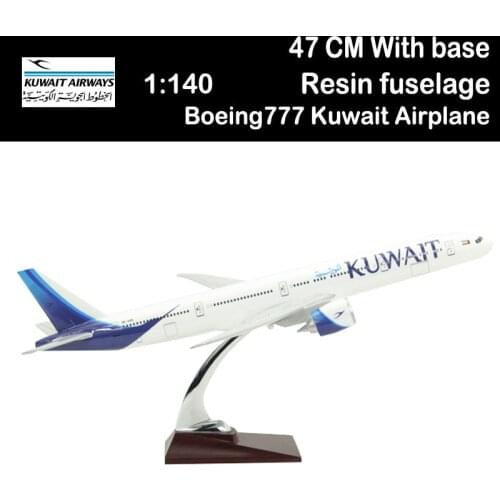 1/150 47CM Boeing B777 Kuwait Airways Airplane model Airways Airliner aviation Toys plane gift collection no undercarriage wheel