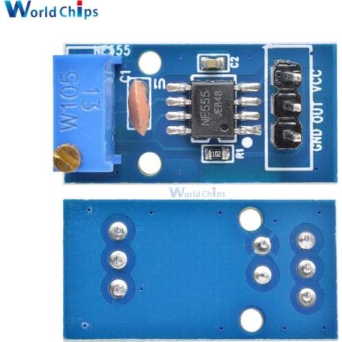 2pcs NE555 Adjustable Resistnce Frequency Pulse Generator Module For Arduino Smart Car 5V-12V Single Channel Output Module