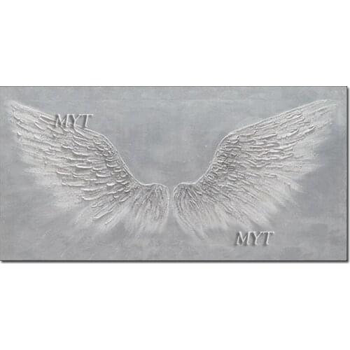 Living Room Wall Decor Abstract Textured Wings Oil Painting Pure Handmade No Frame Modern Abstract Wall Hangings Canvas Art