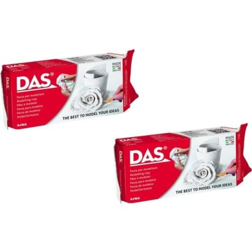 Ceramic Clay Plasticine 2x500G. White Hobby Crafts Diy Leisure activity