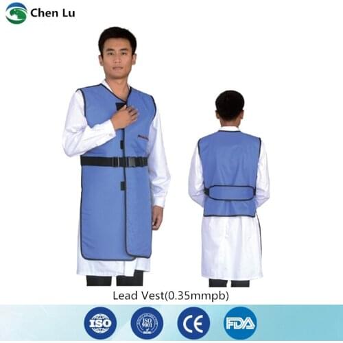 Genuine ionizing radiation protective lead clothing x-ray radiological protection 0.35mmpb short sleeve jacket