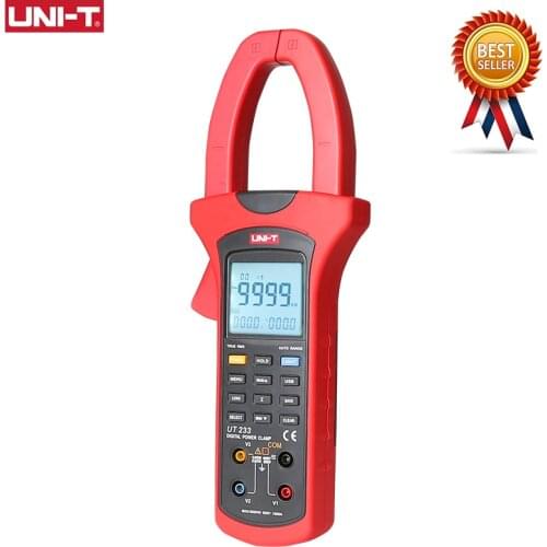 Handheld Power and Harmonics Clamp Meters,Voltage/ Current/Active/Reactive Power/Power Factor/Phase Angle Test UNI-T UT233
