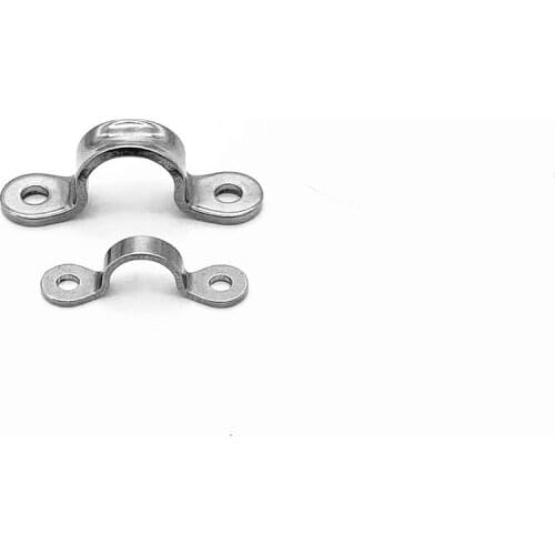 Marine Grade Stainless Steel Sheet Eye Lacing Straps Tie Down Anchor Strap Saddle Clip Boat Accessories