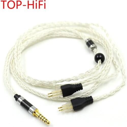 TOP-HiFi 1.25m 8Core Silver Plated OCC Headphone Replacement Cable For Sennheiser HD580 HD600 HD650 HDxxx HD660S HD58x HD6xx
