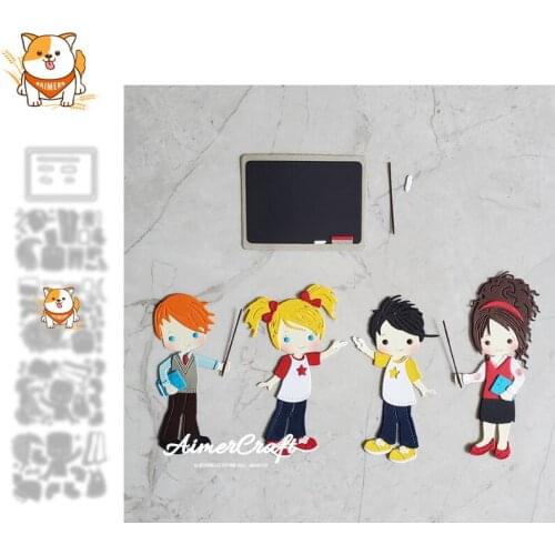 Teacher and Student Metal Cutting Die Mold Knife Scrapbooking Stencil DIY Embossing Craft Die Cuts Card Making New Dies For 2021
