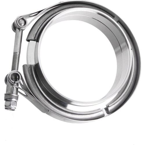 Universal V-band Clamp 1.5/1.75/2/2.36/3/3.5/4/5 inch Stainless Steel Exhaust Pipe V-clamp Male Female Flanges Kit