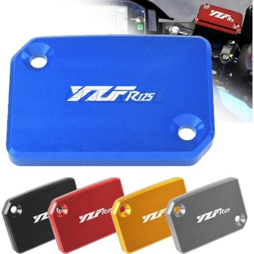 YZF-R125 2008-2011 2009 2010 For Yamaha YZF R125 YZFR125 CNC Aluminum Motorcycle Brake Fluid Fuel Reservoir Tank Cover Cap