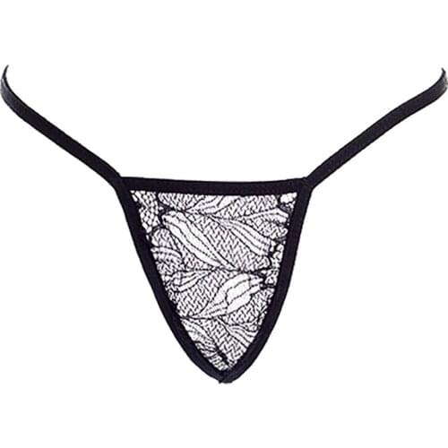 Woman Open Crotch Panties Chastity Thongs Lace Sexy Crotchless UnderPants Bikini Underwear G Strings Femme Erotic black Lingerie