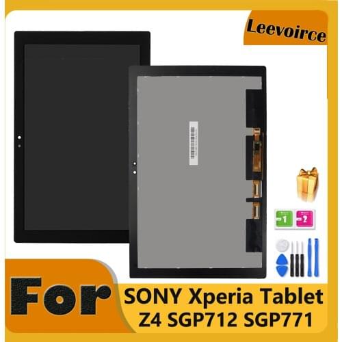 10.1" For Sony Xperia Z4 Tablet SGP771 SGP712 LCD Display Touch Screen Digitizer Panel Assembly Replace LCD For Sony Tablet Z4