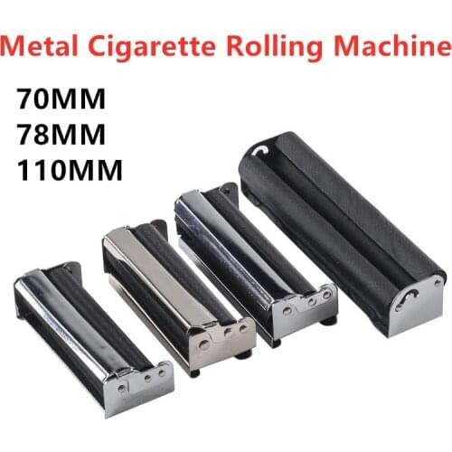 1PC 70MM/78MM/110MM Metal Cigarette Rolling Machine New Tobacco Cigarette Roller For Rolling Paper Wrapping Machine
