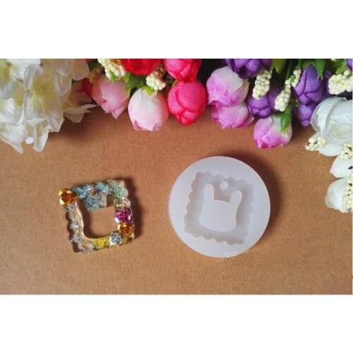 New 1pcs Rabbit head cookies Liquid silicone mold DIY resin jewelry pendant necklace pendant mold resin molds for jewelry