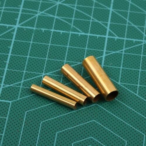 10 Pcs H62 Brass yellow Tube Knives DIY Tools Handle Plate Fastening Knife Making Decoration Material