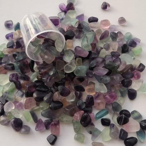 100g Natural Colorful Fluorite Gravel Crystal Specimen Stones and Minerals Polished Gemstones Garden Aquarium Decoration Gifts