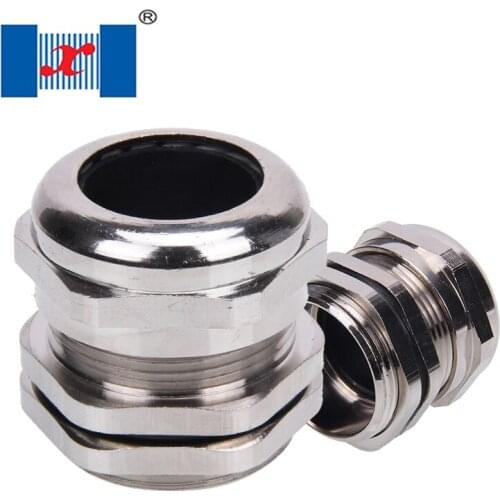 2 Pcs M25 Waterproof Metal Cable Gland For 10-14mm Cable Range
