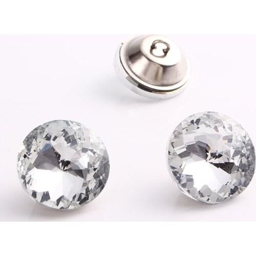 28732 PCS/lot) 16mm 18mm 20mm 25mm 30mm Decorative Rose Cutting Crystal Buttons Sewing On Headboard Sofa Upholstery