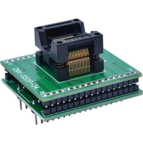 SSOP34 to DIP34 Adapter IC Test Socket Programmer adapter 0.65mm Pitch can be use also SSOP28 SSOP8 IC Chip