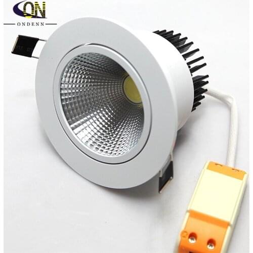 Free Shipping 9W LED Downlight COB Ceiling lamp recessed Super Bright Indoor Light cob led downlight AC85-265V