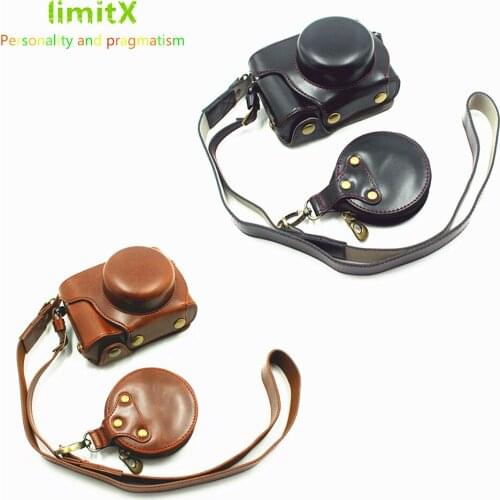 Full body Precise Case Fit PU Leather Camera Bag for Olympus EP7 E-PL10 E-PL9 E-PL8 E-P7 EPL7 EPL10 EPL9 EPL8 with 14-42mm lens