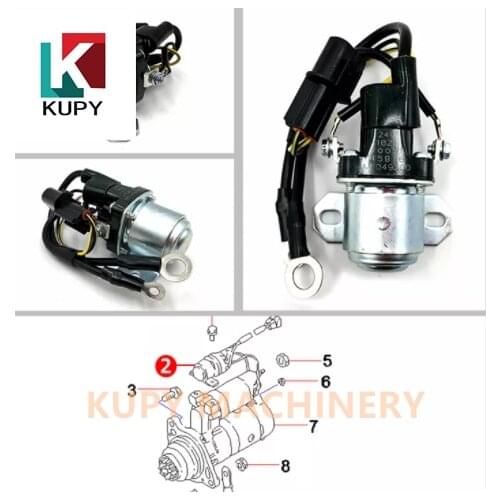Excavator parts Engine Starter Relay 34390-00602 , ME049300
