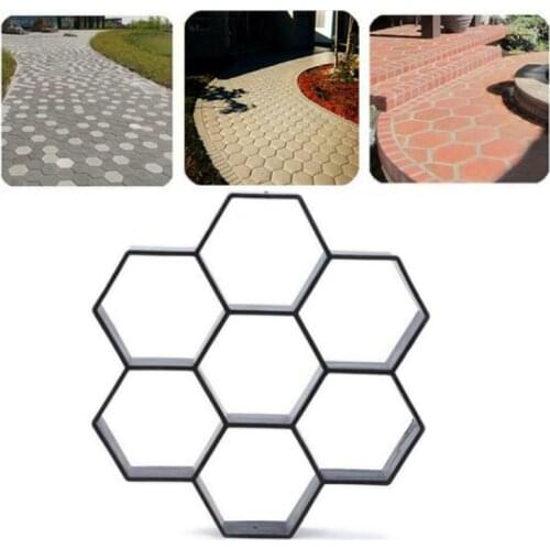 Garden Stone Road Mold Garden Decoration Manually Paving Cement Brick Concrete Molds DIY Path Maker Mold Jardineria Gardening