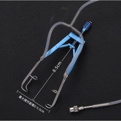 Microscopic instruments ophthalmic flushing type eyelid opener stainless steel titanium alloy eyelid opener with hole can be rin