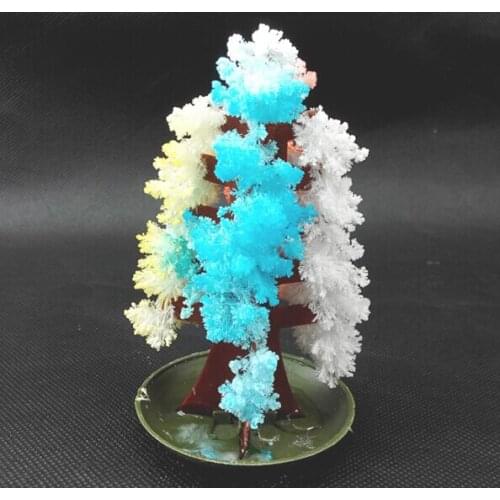 IWish 2019 20PCS 10x6cm DIY Visual Multicolor Magic Growing Paper Tree Magically Grow Christmas Trees Japan Science Kids Toys
