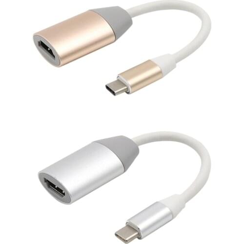 Quality Type-C to HDMI-Compatible Adapter Cable, 4K Hd for , Pc, Monitor