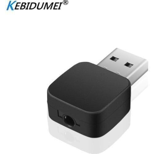 Kebidumei 2in1 Bluetooth 5.0 Audio Transmitter Receiver Wireless Adapter Mini 3.5mm AUX Stereo For Car Speaker TV PC