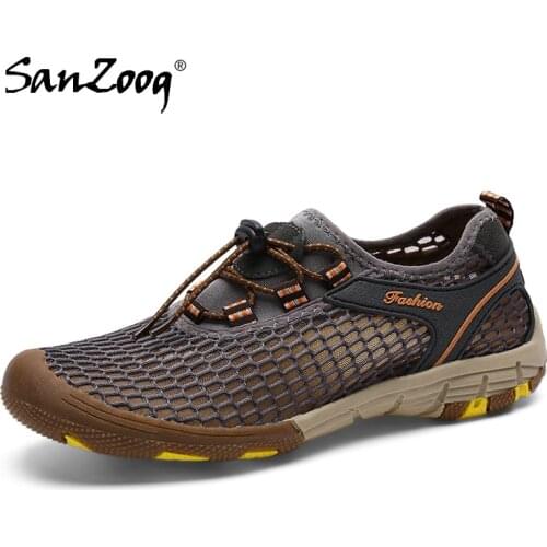 Summer Men Mesh Hiking Shoes Outdoor Water Aqua Trekking Tourism Barefoot Treking Mountain Upstream