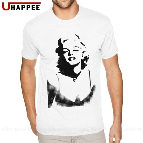 Amazing Stencils Marilyn Monroe T-Shirts Boys Good Quality Tee Shirt Men Short Sleeves Discount Branded Unique Apparel