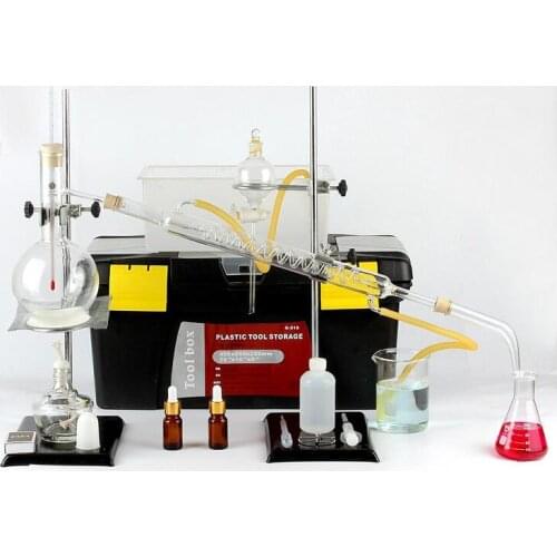 500ml water Distillation Kit distilling apparatus Refining toilet water Oil purification Serpentine condenser chemistry lab