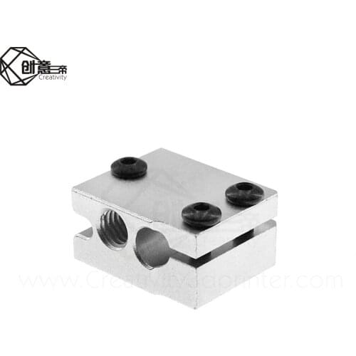 Volcano Eruption Heat Block Hot End For 1.75/3mm Filament V5 V6 Extruder J-head Heater 3D Printers Part Aluminium Heating Parts