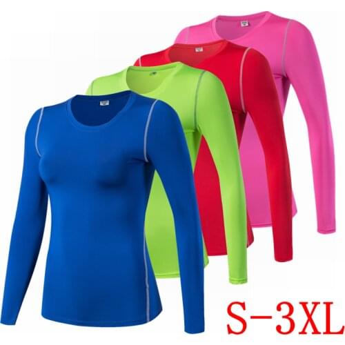 NEW Womens Long Sleeve Fitness Shirt Woman Breathable Training Workout Sports Yoga Top Female Quick-Drying Gym Clothing 2021