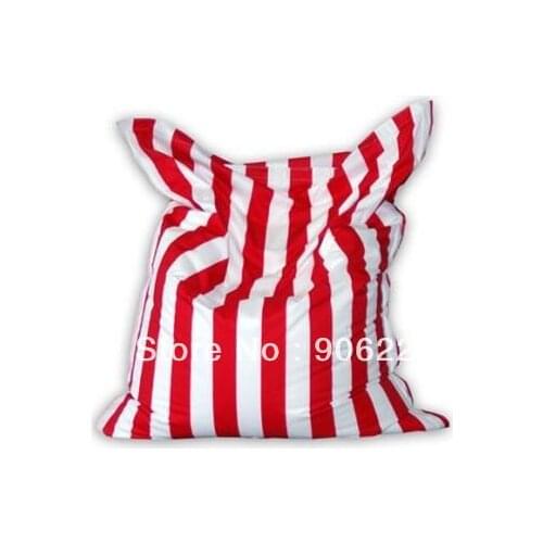 EXTRA LARGE SIZE !! RED STRIP SEXY Beanbag chair, indoor bean bag lounge - free shipping