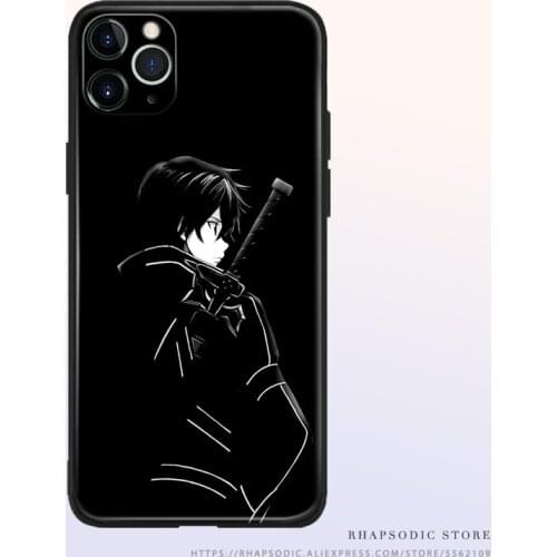 Kirito Sword Art Online Kirigaya Kazuto TPU Silicone Phone Case Cover Shell For IPhone SE 6s 7 8 Plus X XR XS 11 12 Mini Pro Max