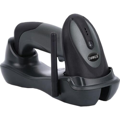433MHZ 1D 2D barcode scanner with long distance Laser CCD CMOS barcode reader with memory USB interface low cost QR code stand